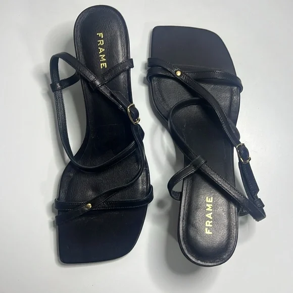 Frame - Le Braxton Strappy Heel Sandal Women Size US 5.5/EU 36.5 - Picture 6 of 11